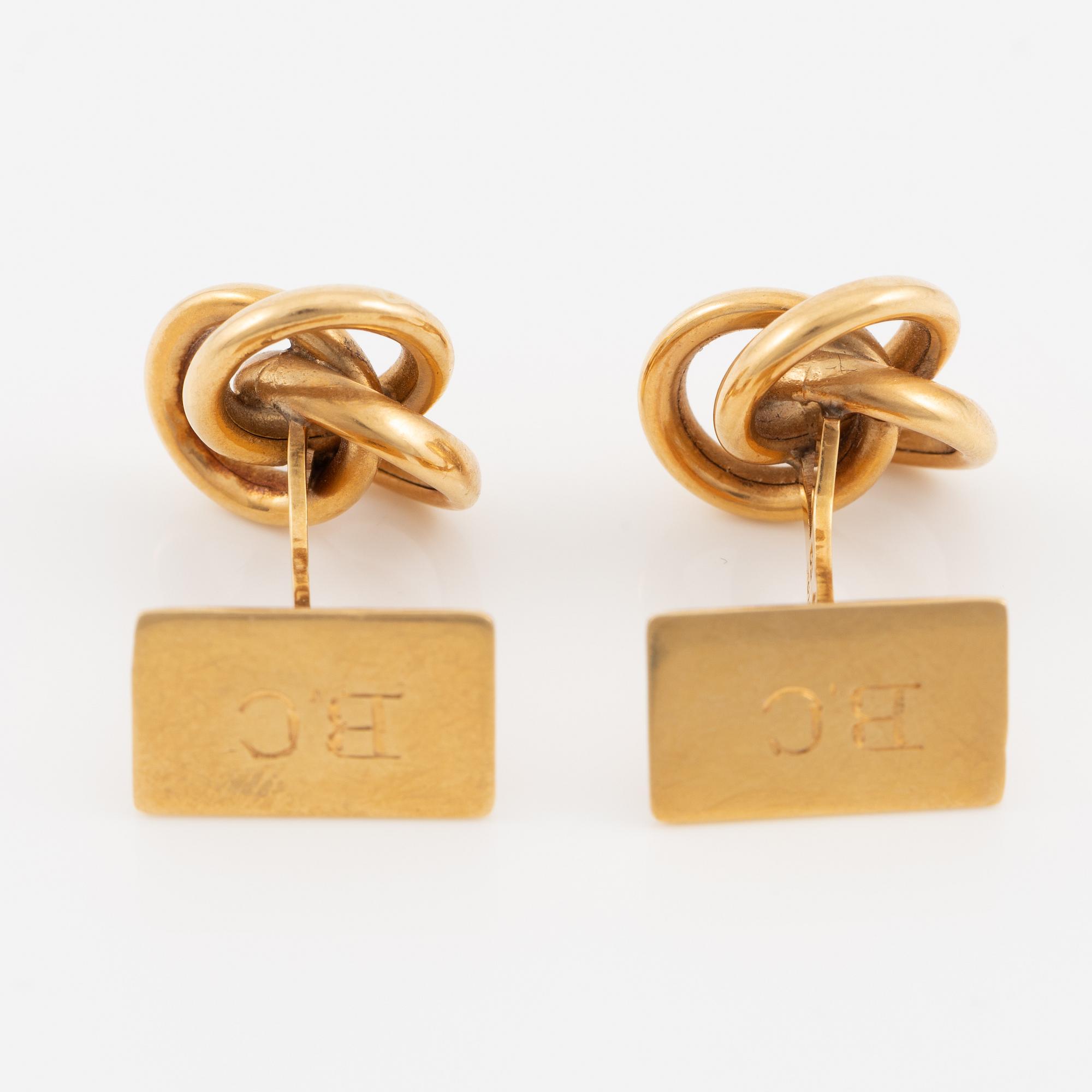Cufflinks, 18K gold.