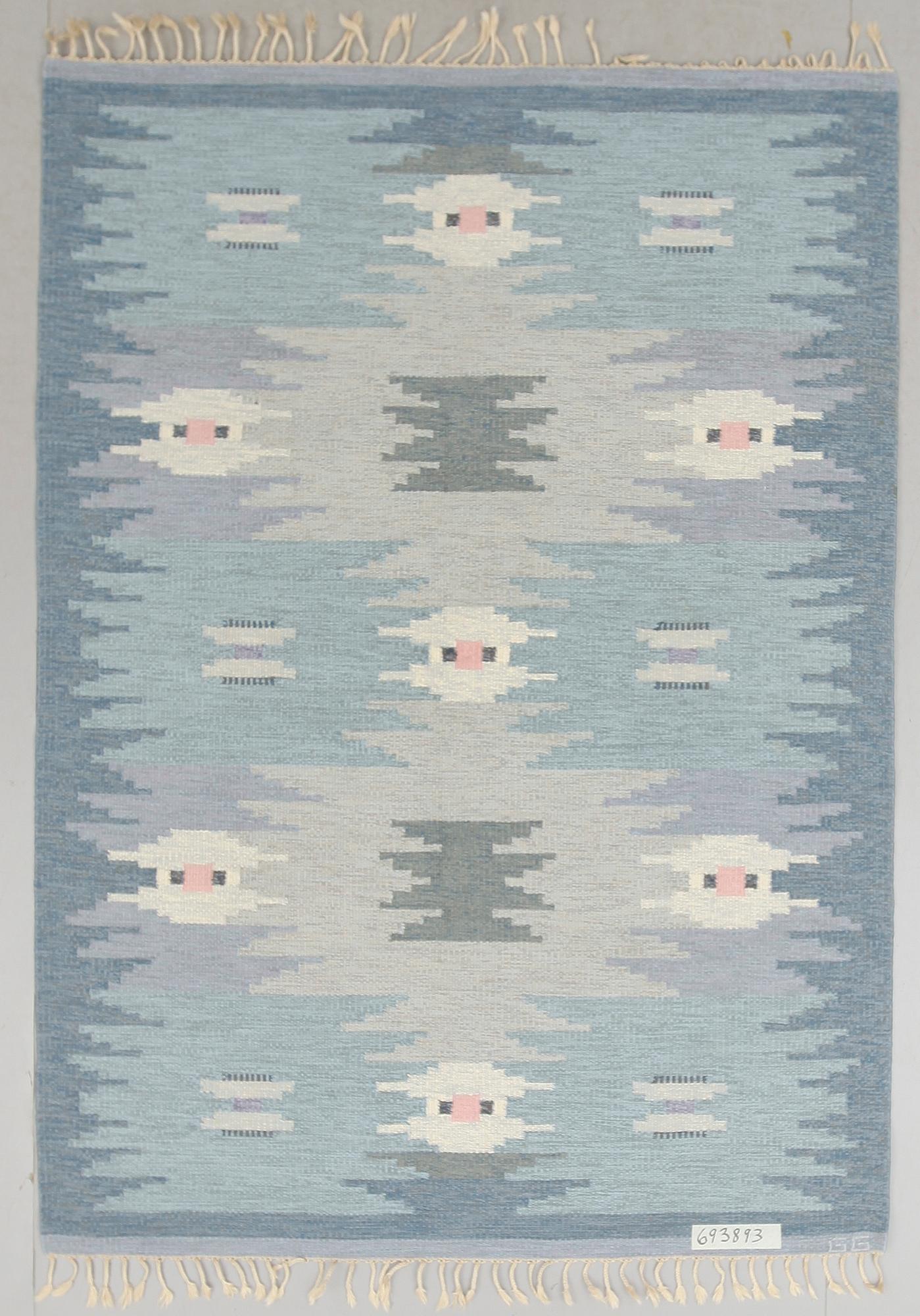 MATTA, rölakan, Gitt Grännsjö-Carlsson, monogramsignerad GG. Ca 240 x 170 cm.