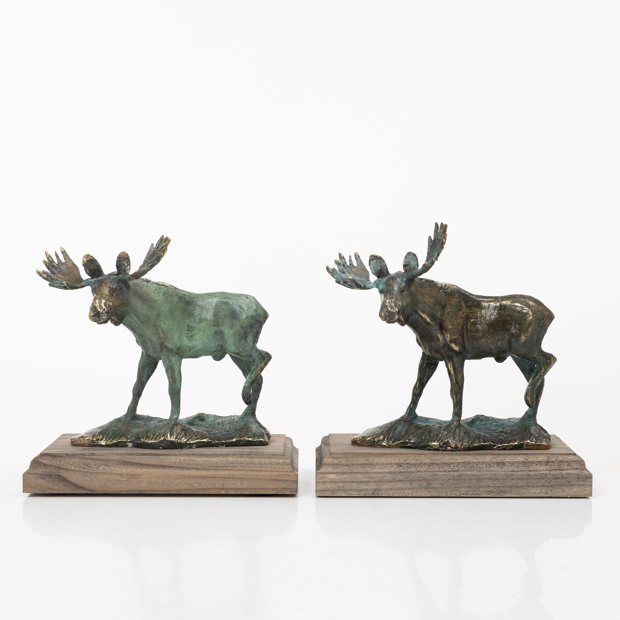 Torbjörn Forsberg, Moose bulls, 2 pcs.