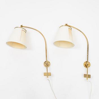 Josef Frank, a pair of model 2600 wall mounted lamps, Firma Svenskt Tenn.