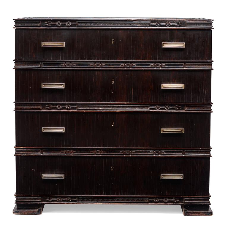 Axel Einar Hjorth, a macassar ebony chest of drawers, Nordiska Kompaniet, 1928, exhibited at the World's Fair in Barcelona 1929.