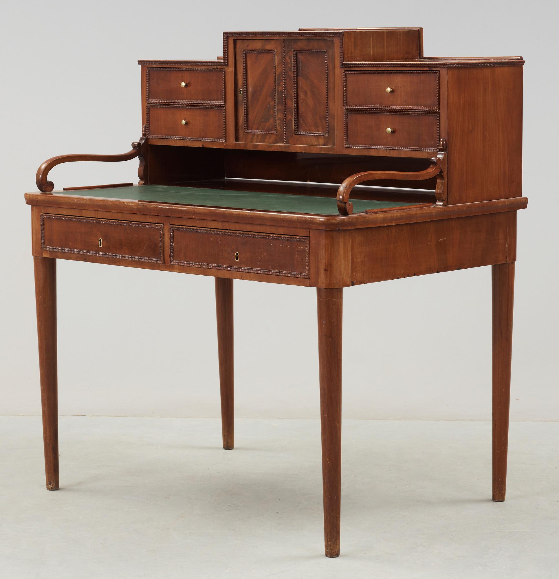 SKRIVBORD, senempire, 1800-talets andra hälft.