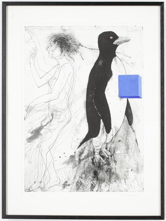 PÄR GUNNAR THELANDER, färgetsning, signerad, numrerad 29/100.