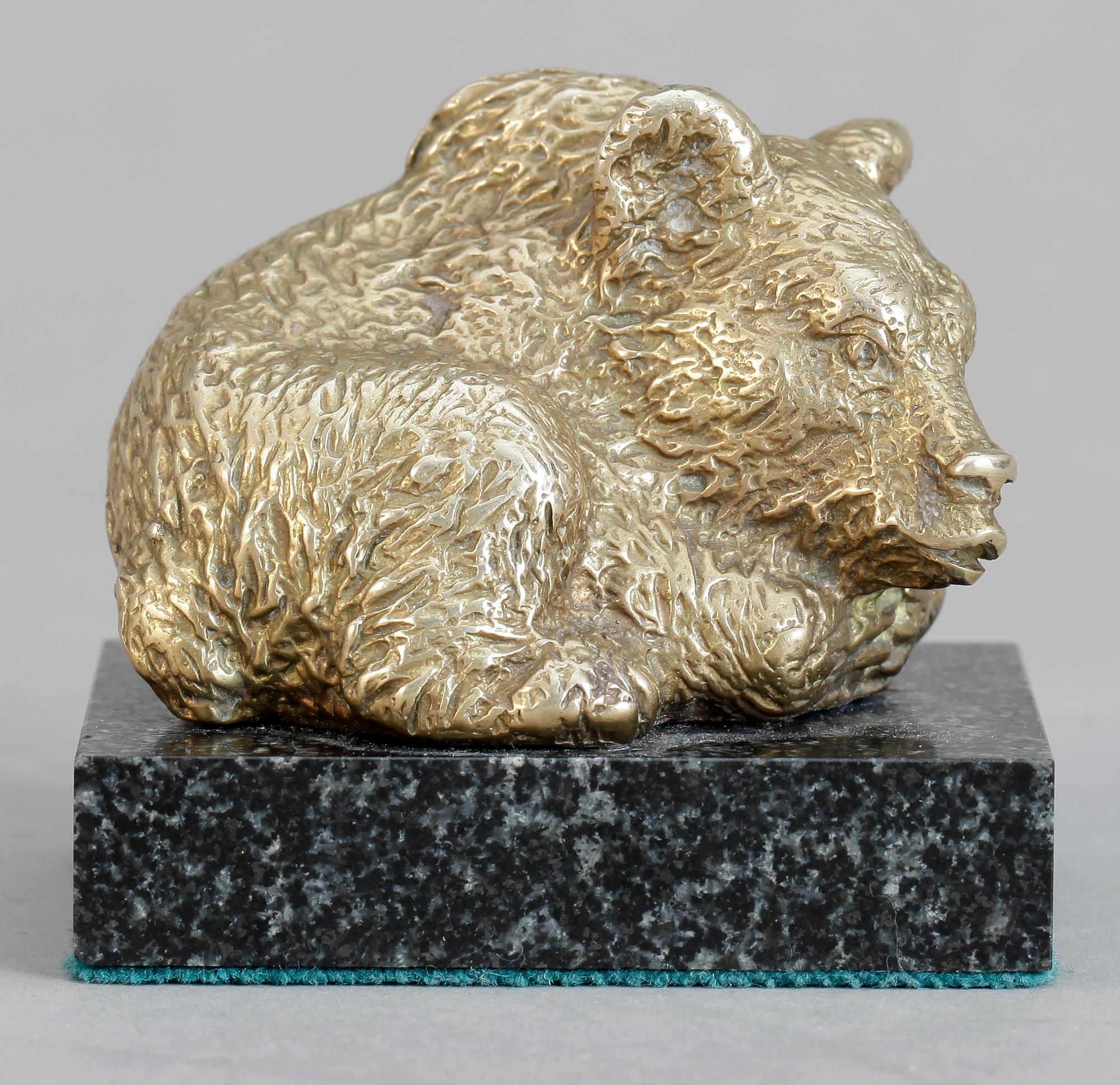 BREVPRESS/SKULPTUR, brons, 1900-talets början.