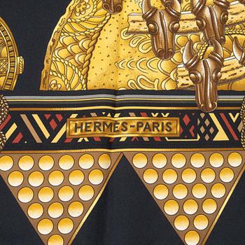 Hermès, scarf, "L'Or des Chefs".