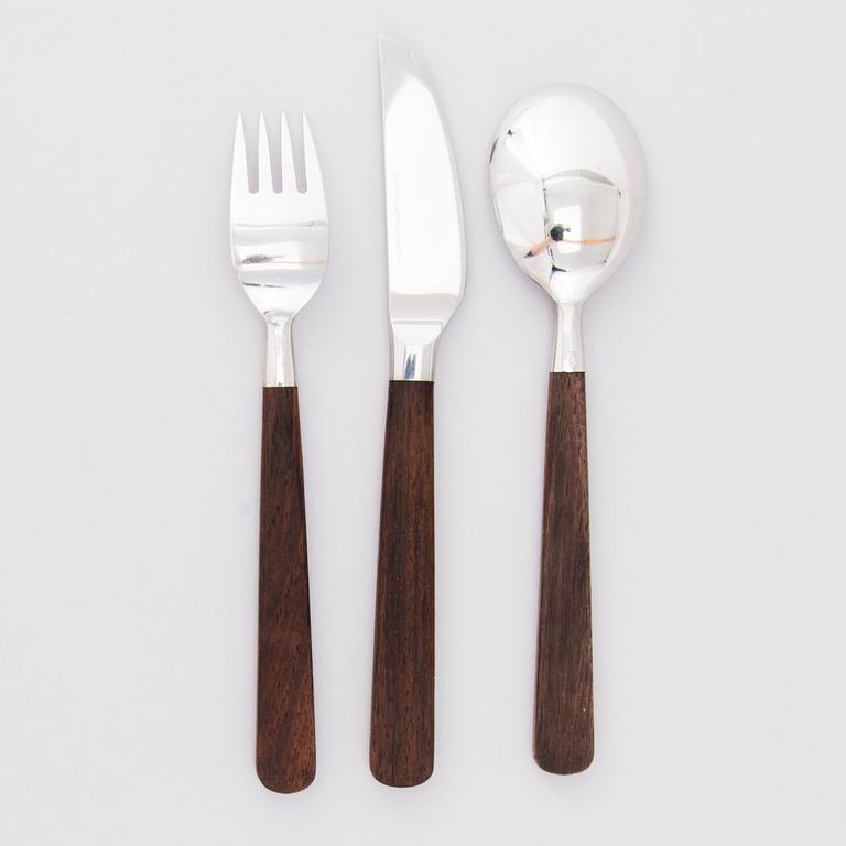 BERTEL GARDBERG, CUTLERY, 6+6+12 pcs, 'Lion de Lux', manufacturer Hackman, Finland. Designed 1958.