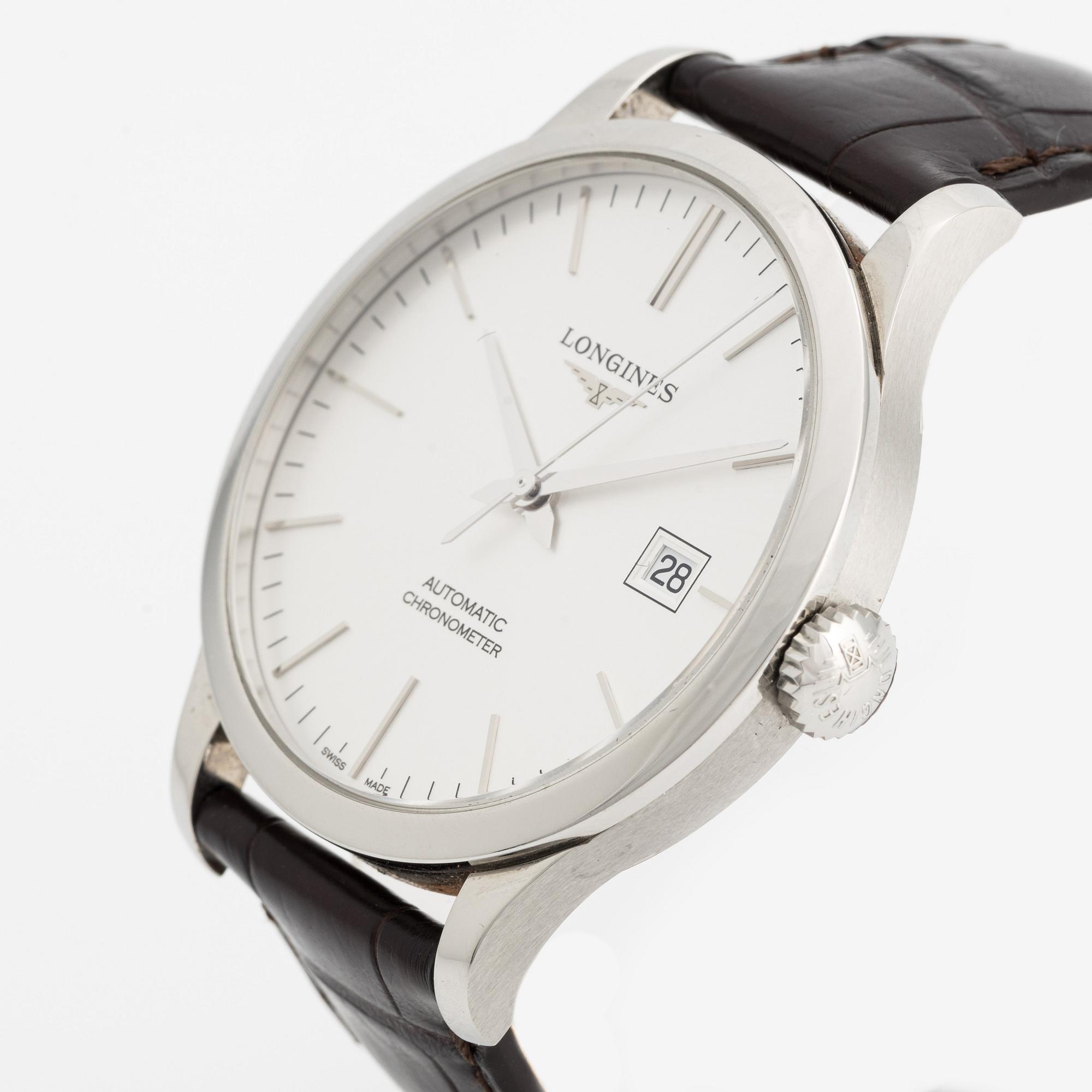 Longines, Record, wristwatch, 40 mm.