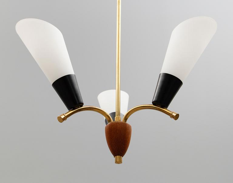 TAKLAMPA, 1900-talets mitt. Höjd 55 cm.