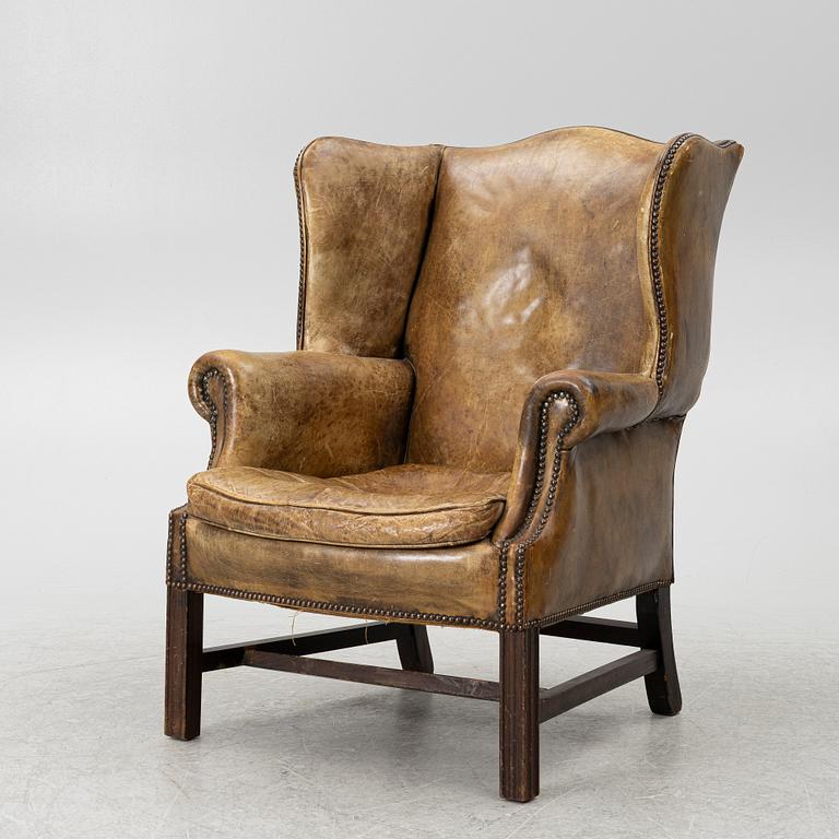 Armchair, so-called wing chair, second half of the 20th century.
