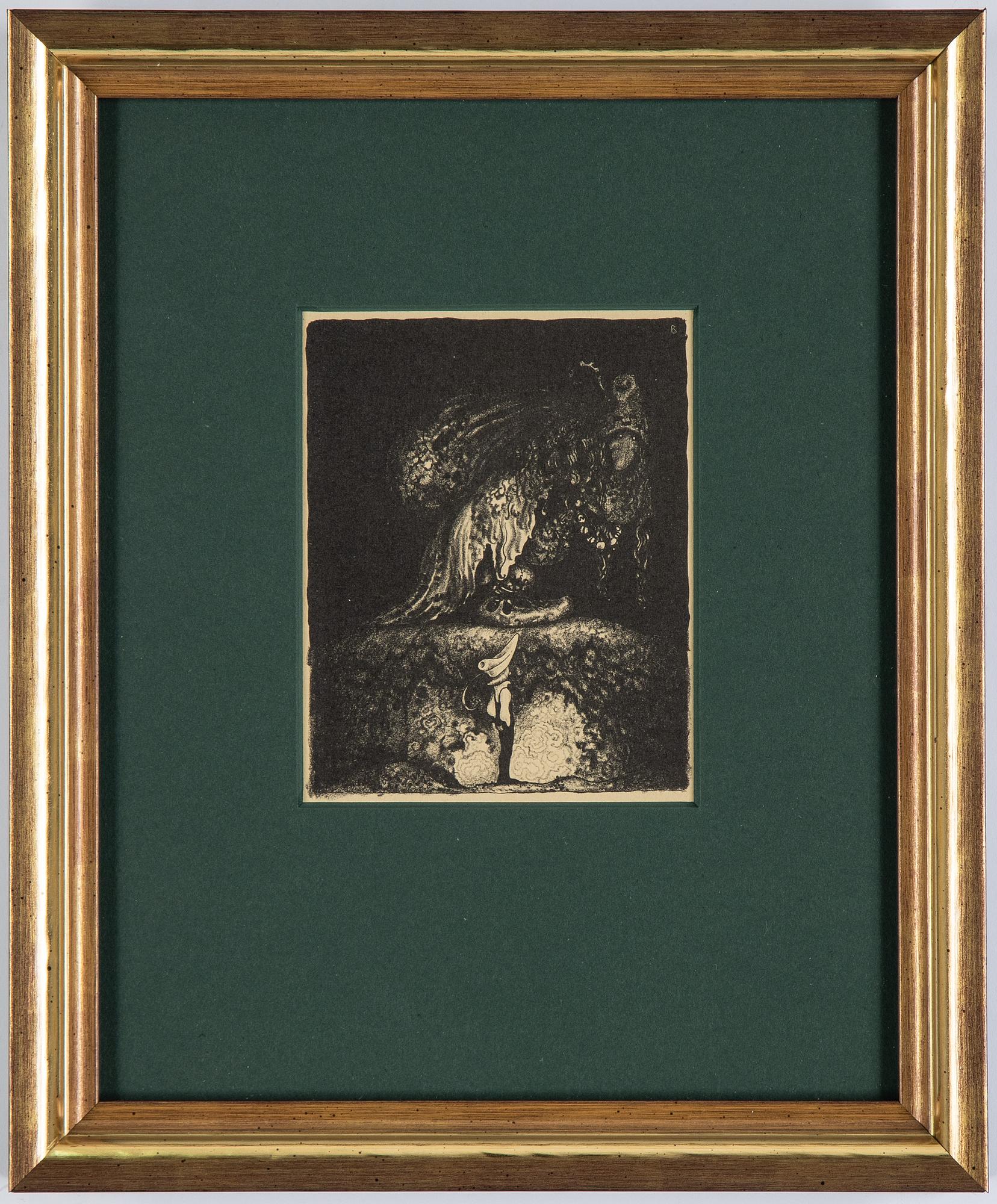 John Bauer, lithopgraph, from "Troll", 1915. Signed B in the print.