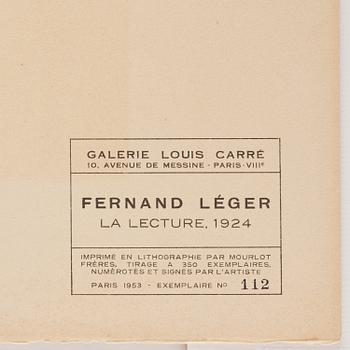 Fernand Léger, "La lecture".