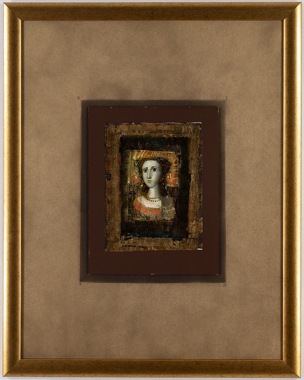 MERSAD BERBER, blandteknik, signerad Berber M och daterad 1974.