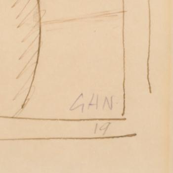 GÖSTA ADRIAN-NILSSON, tusch, monogramsignatur i blyerts och med datering 19.
