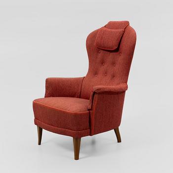 Carl Malmsten, armchair, "Farmor", AB O.H. Sjögren, Tranås, second half of the 20th century.