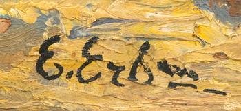 Erno Erb, oil onj panel signed.