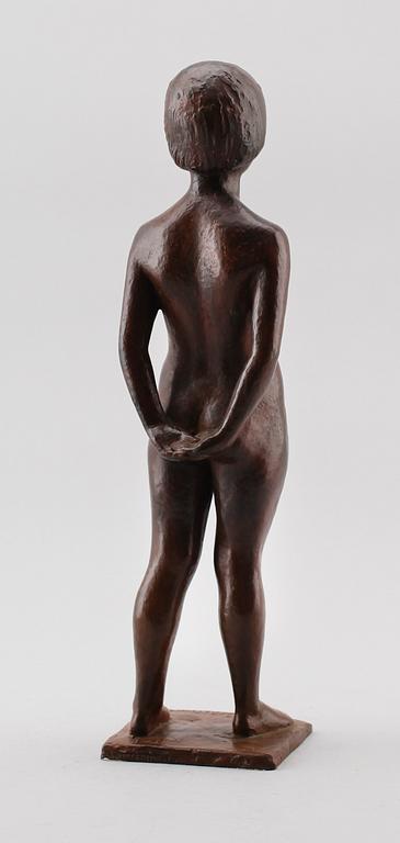 DAVID WRETLING, skulptur, brons, signerad.