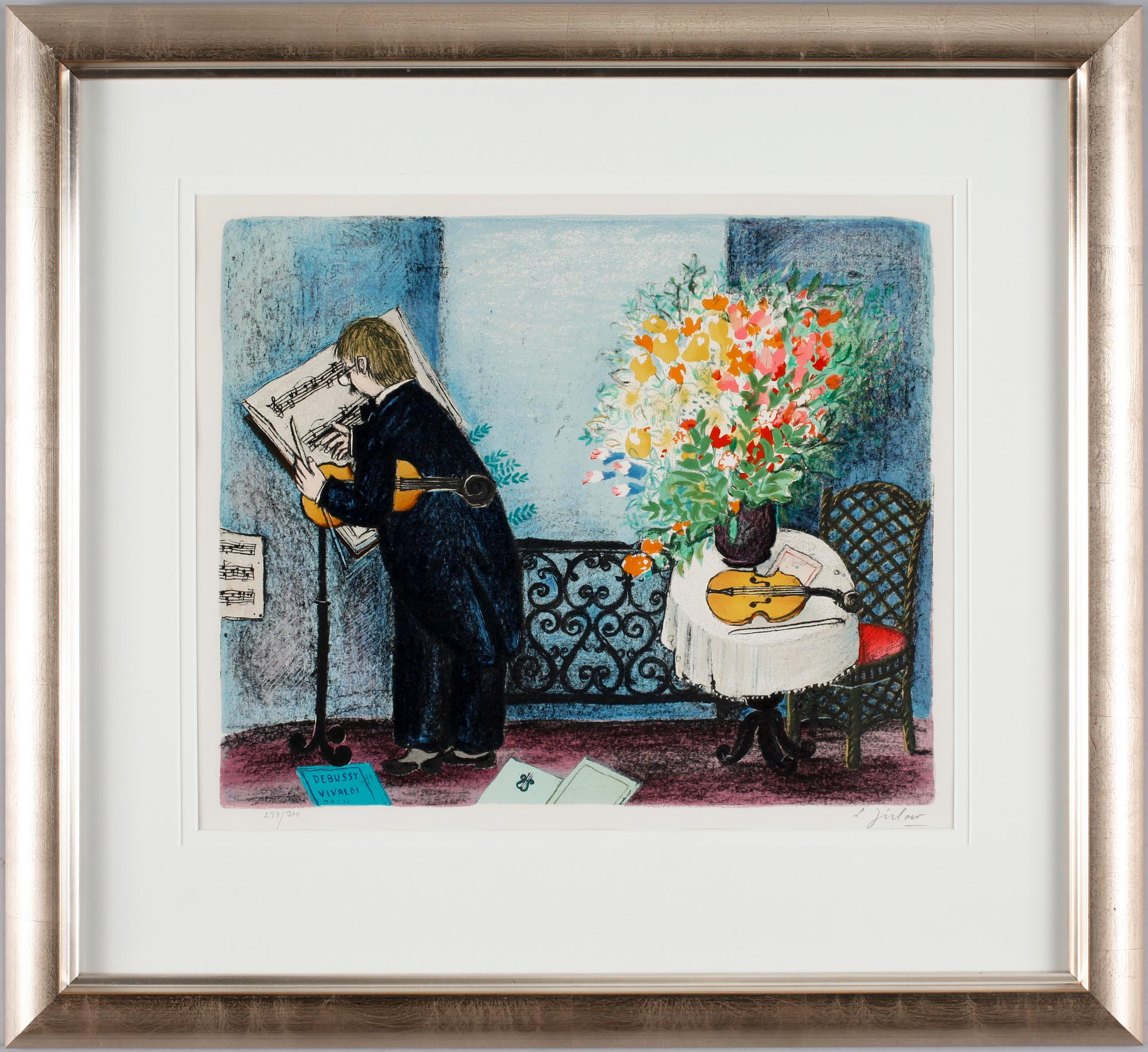 LENNART JIRLOW, färglitografi, 237/310, sign.