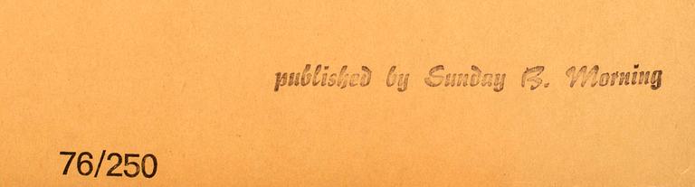 ANDY WARHOL, (after), Serigraphic print in colours, edited by Sunday B Morning, numbered 75/250.