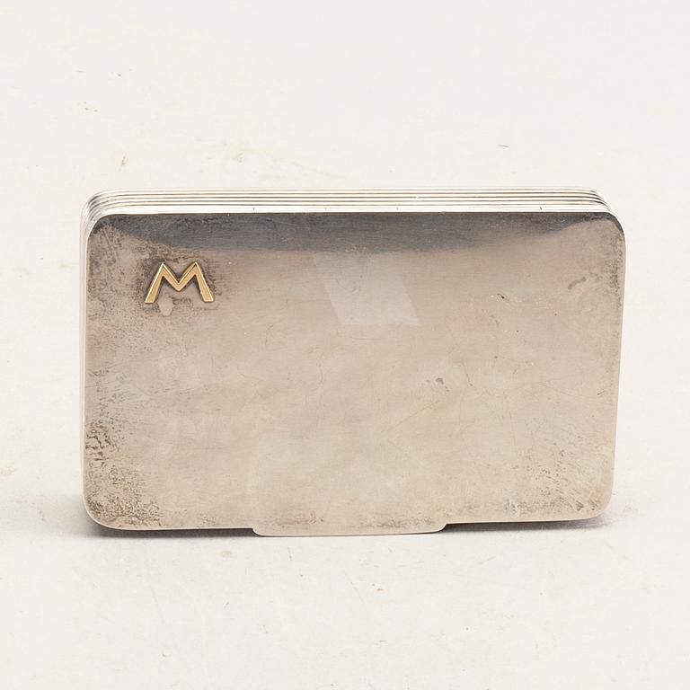 a Danish sterling silver box.