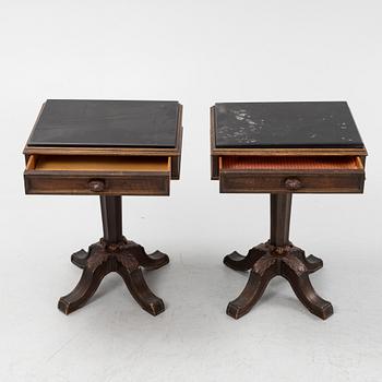 Helge Werner, a pair of bedside tables, early 20th Century.