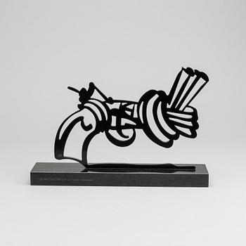 CARL FREDRIK REUTERSWÄRD, sculpture, 'Non-violence', signed 14/50.