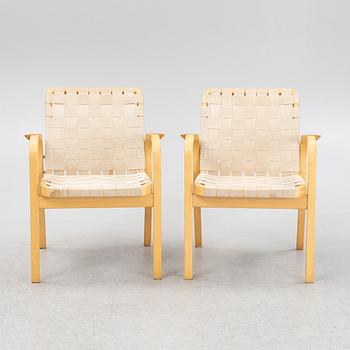 Alvar Aalto, fåtöljer, ett par, modell 45, Artek, Finland.