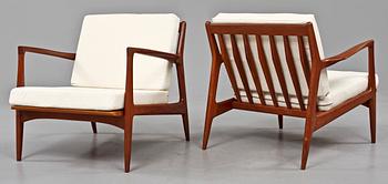 FÅTÖLJER, ett par, Christian Jensen, Haslev, Danmark, 1950/60-tal.