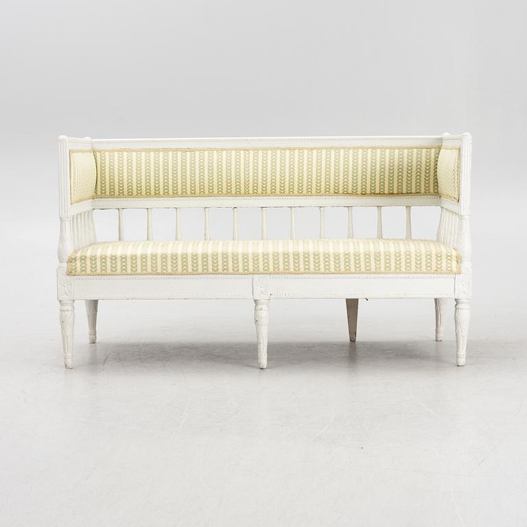 A late Gustavian sofa, early 19th Century.
