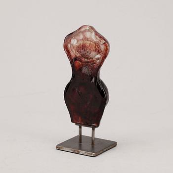 SKULPTUR, glas, Kjell Engman, Kosta Boda, signerad.