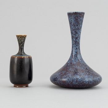 Sven Wejsfelt, a set of two stoneware vases for Gustavsbergs studio.