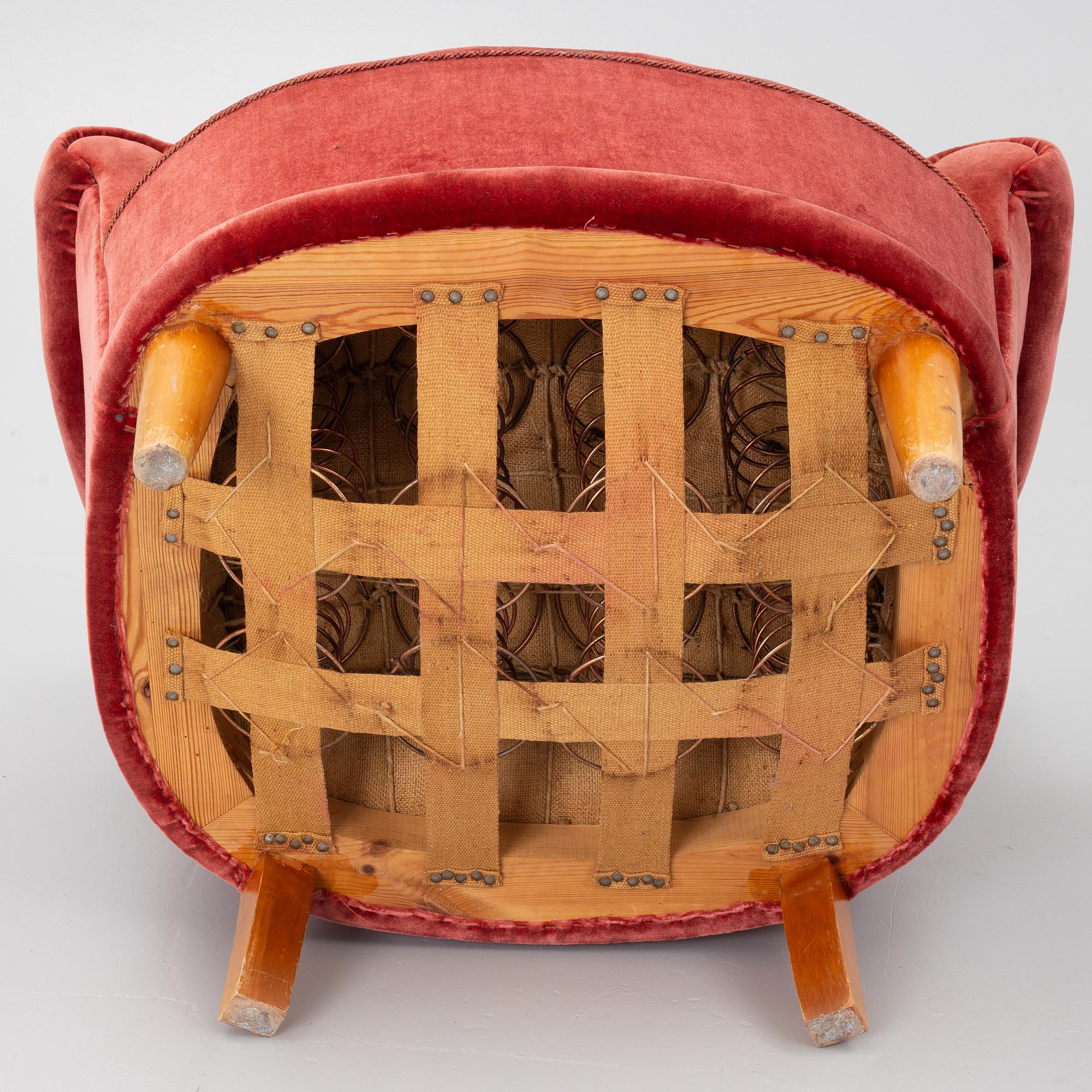 Fåtöljer, ett par, "Swedish Modern", 1940-tal.