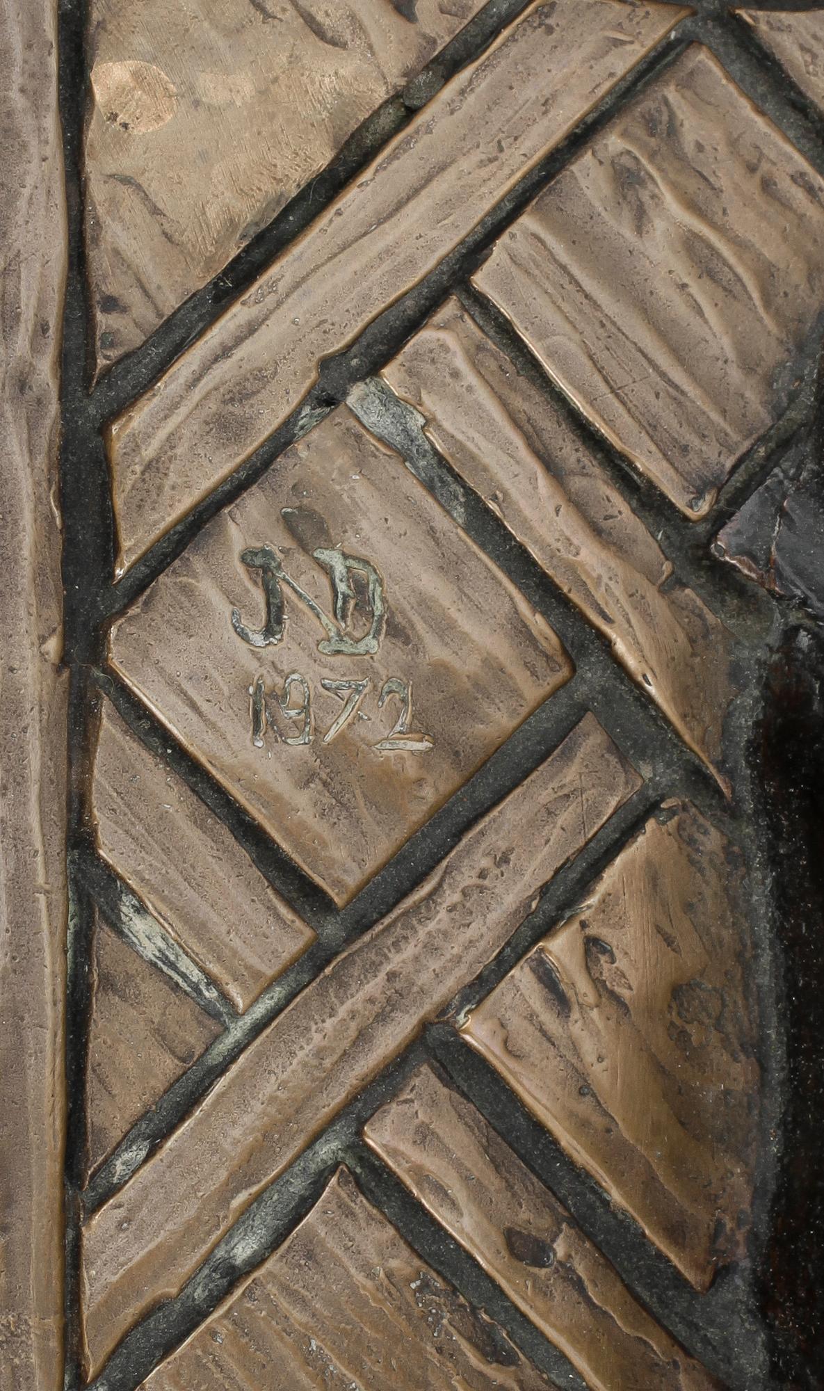 OKÄND KONSTNÄR, skulptur, brons, monogramsign o dat 1972.