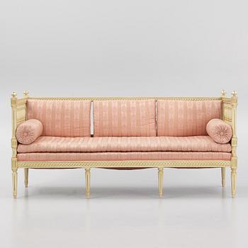 Soffa, gustaviansk stil, 1800-tal.