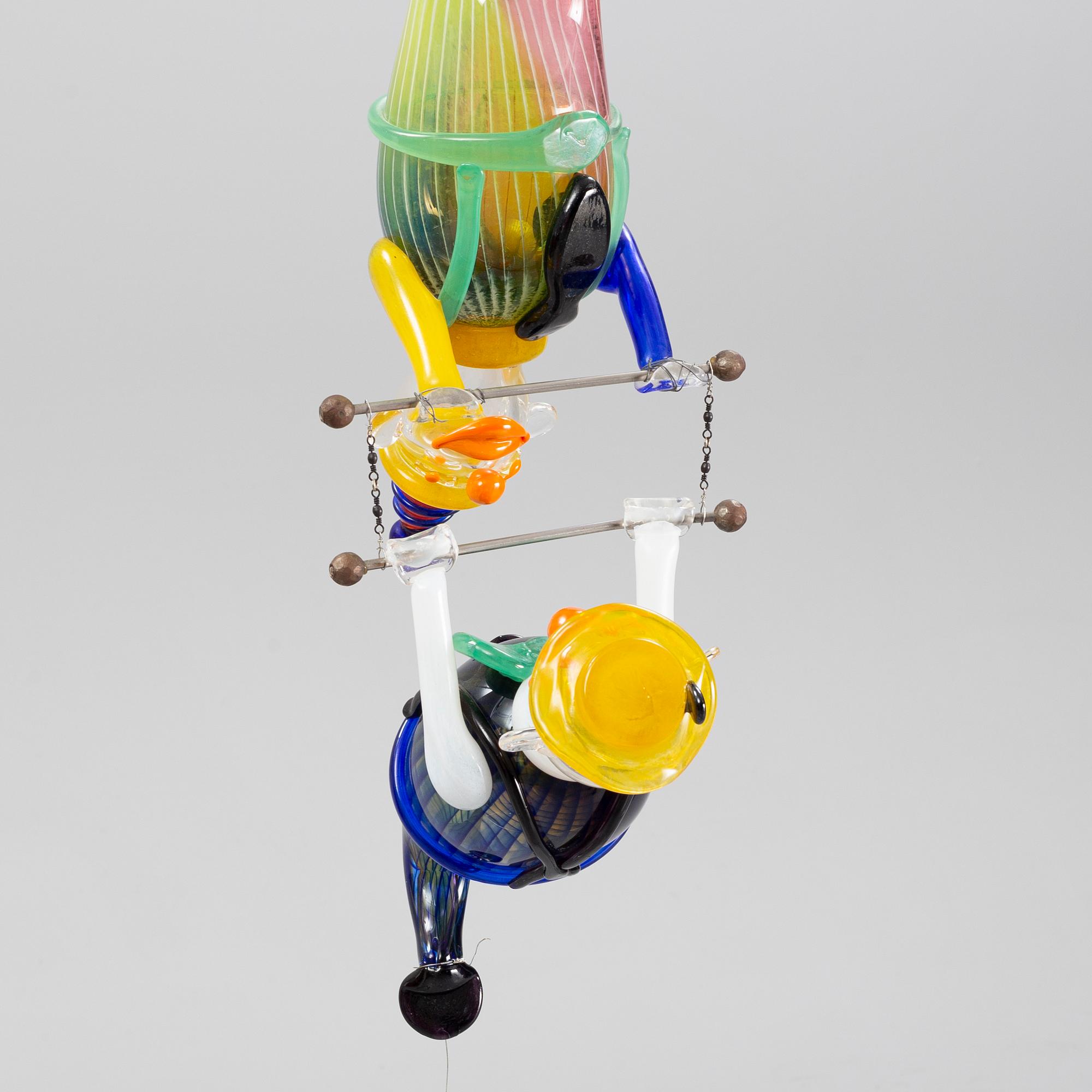 Kjell Engman, skulptur, glas, unik, Kosta Boda, signerad.
