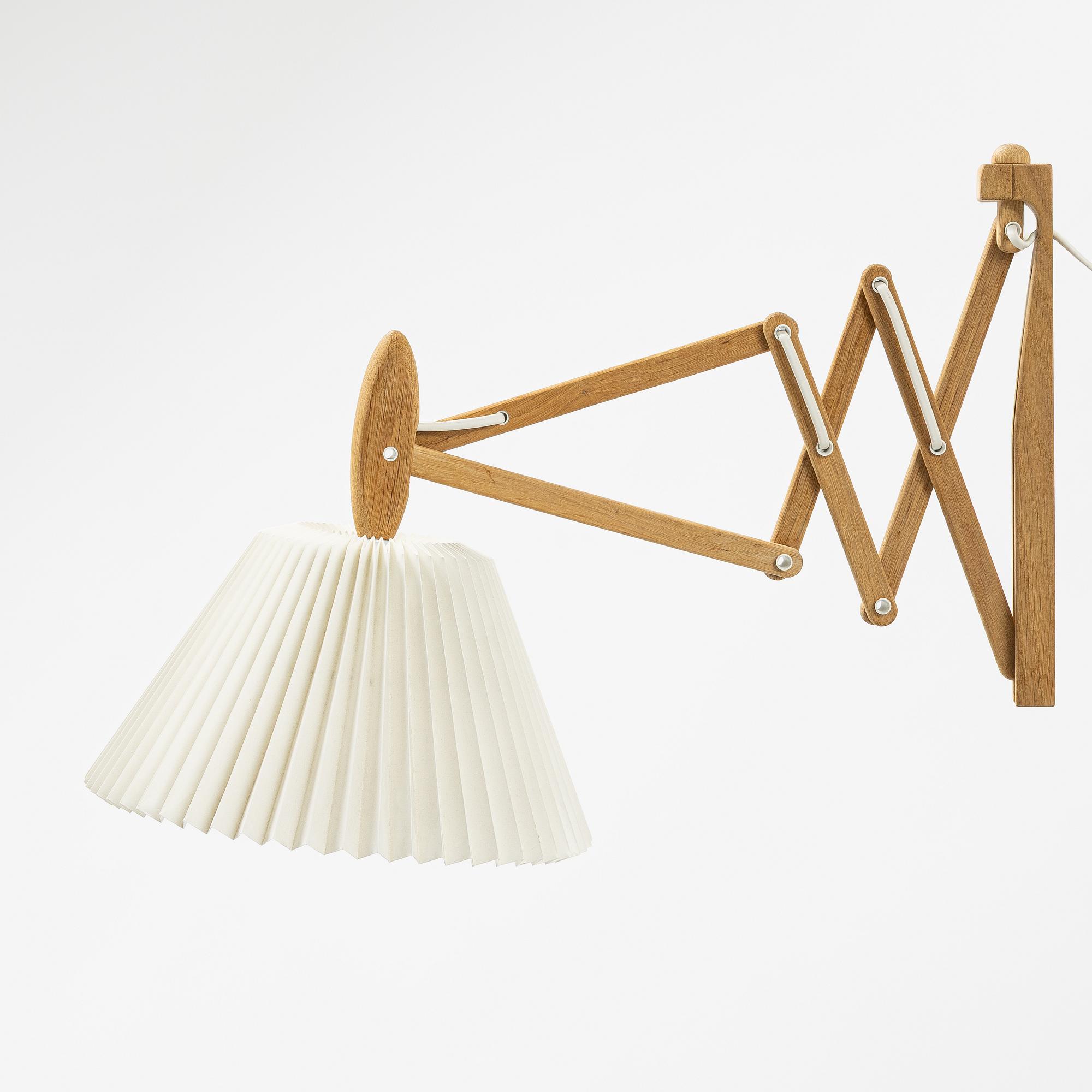 Erik Hansen, wall lamp, model 223 Sax, L Klint, Denmark.