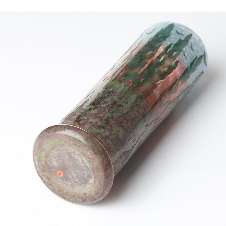 Daum, a cameo glass vase, Nancy, France, early 20th century.