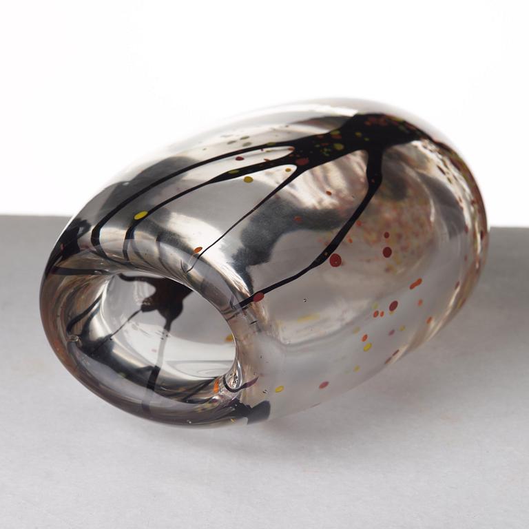 Vicke Lindstrand, an "Autumn" glass vase, Kosta, Sweden 1950-60's.