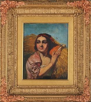 OKÄND KONSTNÄR, olja på duk, 1800-tal.