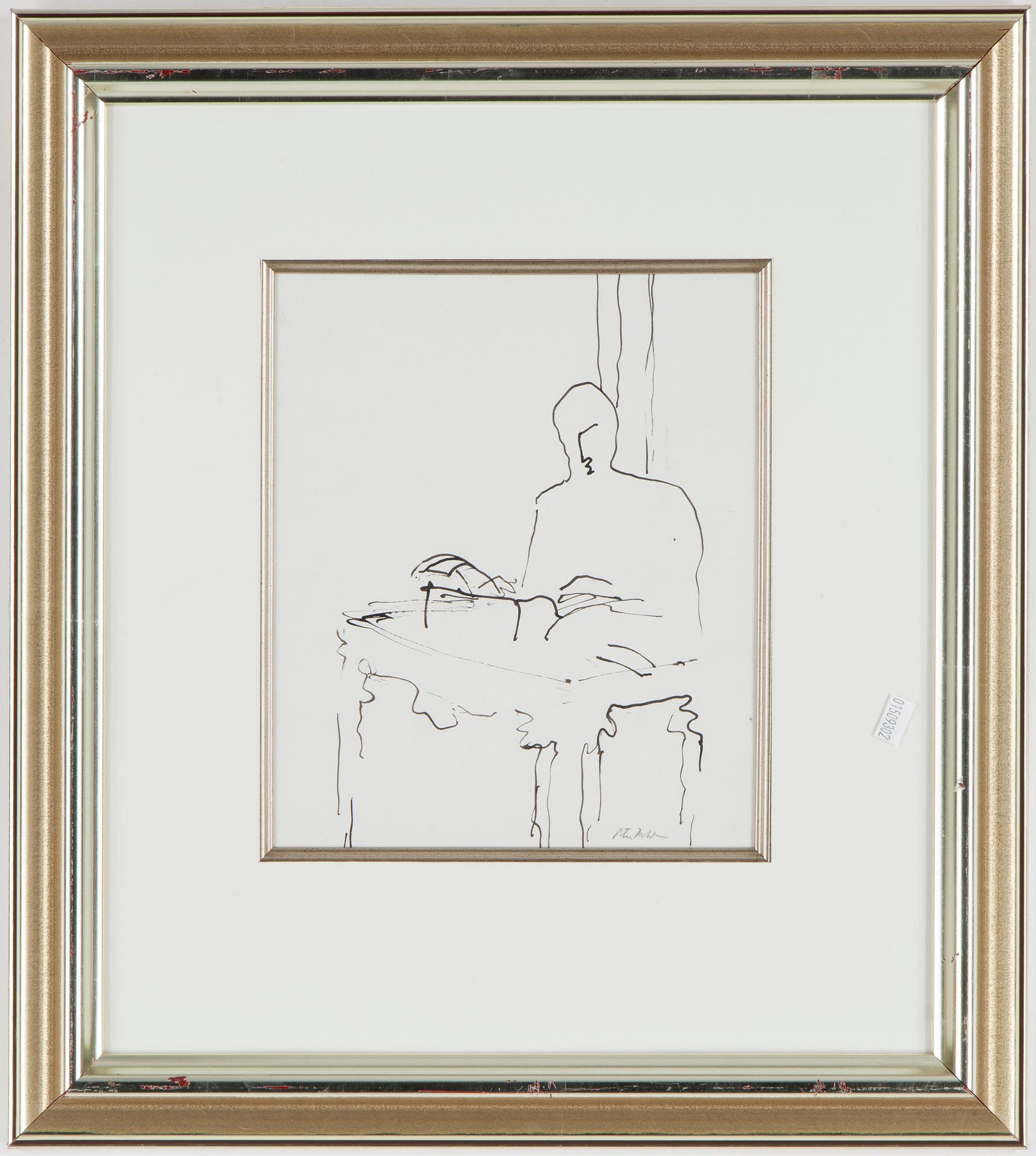 PETER DAHL, tuschteckning, signerad.