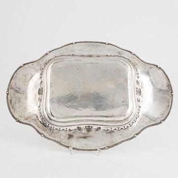 David Andersen, a silver tray , Norway, Swedish import marks, Stockholm 1927.
