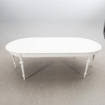 Dining group, 7 pieces, Gustavian style, late 20th century.