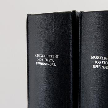 Minnesmyntsamling, 100 st, sterlingsilver, "Mänsklighetens 100 största uppfinningar", Franklin Mint.