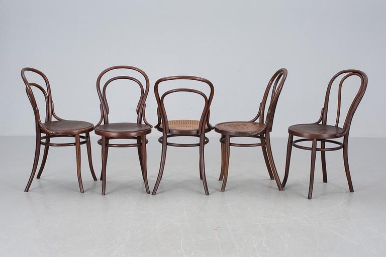 STOLAR, 5 st, varav tre märkta; Thonet.