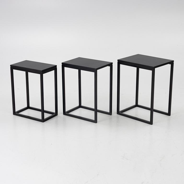 Ulla Christiansson, nesting tables, “Trio”, Karl Andersson och Söner, Huskvarna.