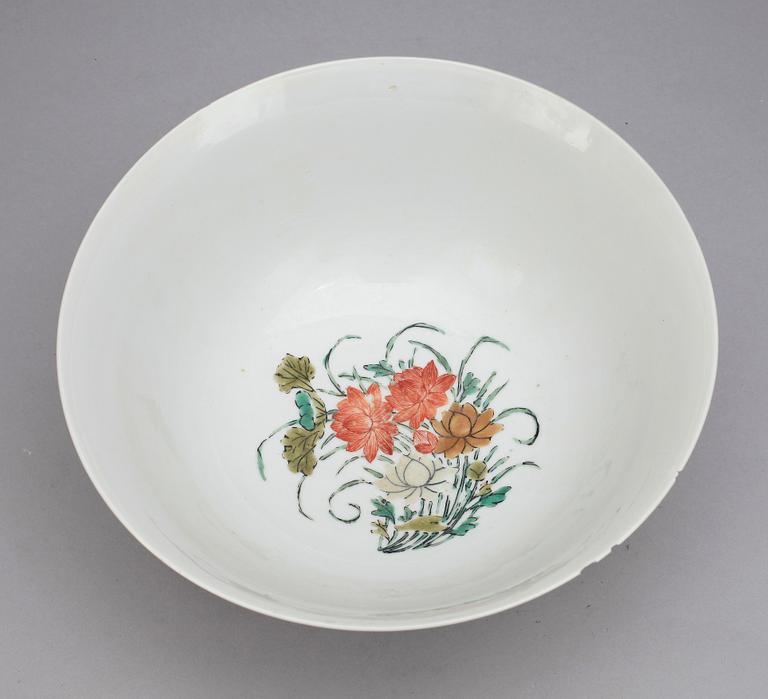 SKÅL, porslin, Kangxi, Kina 1700-tal.