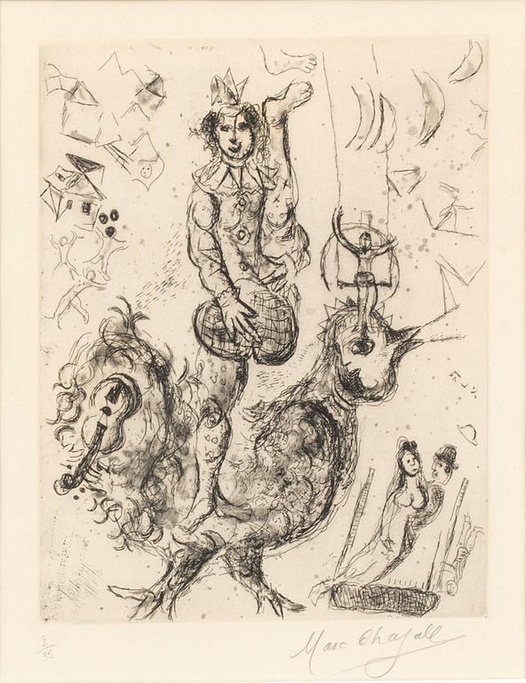 MARC CHAGALL, etsning, signerad och numrerad 2/35.