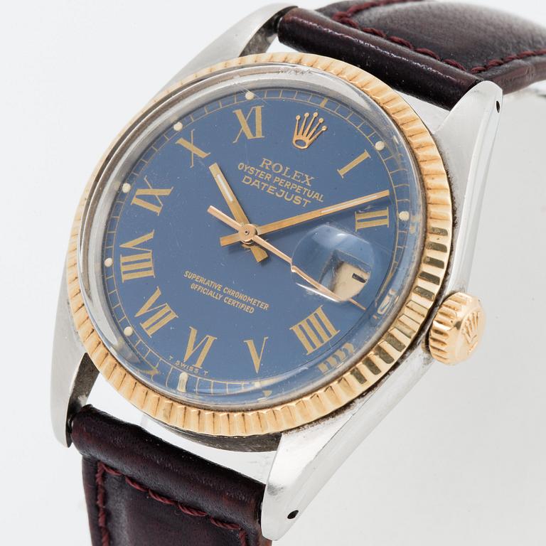 ROLEX, Datejust, "Blue Buckley Dial".