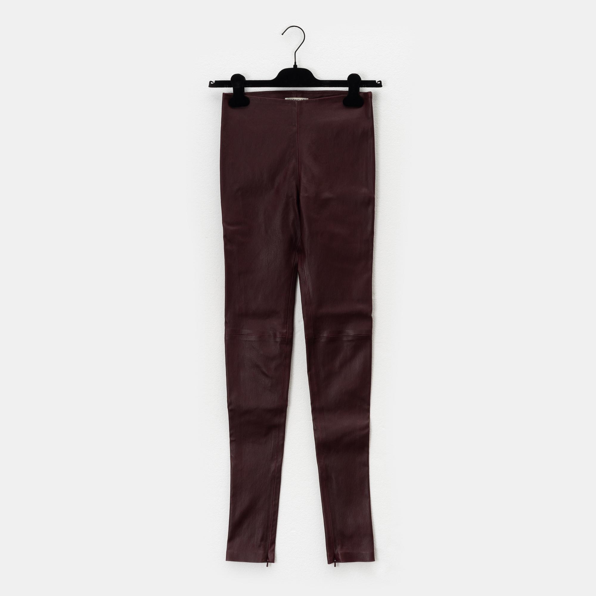 Balenciaga, A pair of leather pants, size 34.
