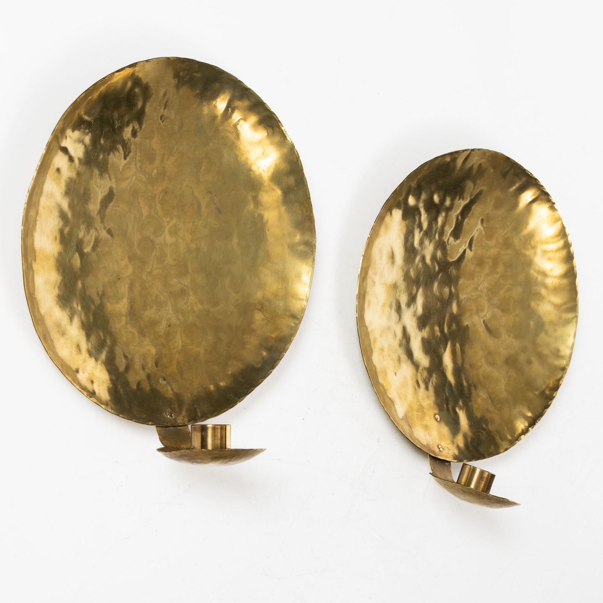 Karl Erik Torssell, a pair of wall sconces, later part of the 20th century.