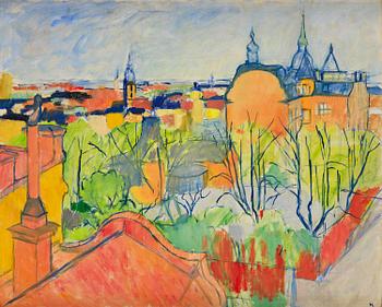 705. Hilding Linnqvist, "Vårutsikt över Stockholm".